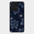 Blue Blossom Kindle Glass Phone Cover For Vivo V23 5G