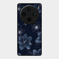 Blue Blossom Kindle Glass Phone Cover For Vivo X100 Pro 5G
