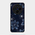 Blue Blossom Kindle Glass Phone Cover For Vivo X200 5G