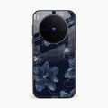 Blue Blossom Kindle Glass Phone Cover For Vivo X300 5G