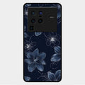 Blue Blossom Kindle Glass Phone Cover For Vivo X80 Pro 5G