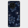 Blue Blossom Kindle Glass Phone Cover For Vivo X90 5G