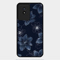 Blue Blossom Kindle Glass Phone Cover For Vivo Y02T