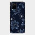 Blue Blossom Kindle Glass Phone Cover For Vivo Y21T