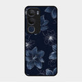 Blue Blossom Kindle Glass Phone Cover For Vivo Y29 5G