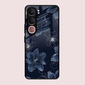 Blue Blossom Kindle Glass Phone Cover For Vivo Y31 5G