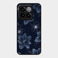 Blue Blossom Kindle Glass Phone Cover For Xiaomi 14 5G