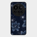 Blue Blossom Kindle Glass Phone Cover For Xiaomi 15 Ultra 5G