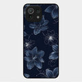 Blue Blossom Kindle Glass Phone Cover For Xiaomi Mi 11 Lite