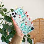 Blue Floral Customize Anti Yellow Case For CMF by Nothing Phone 2 Pro