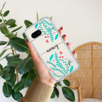 Blue Floral Customize Anti Yellow Case For Google Pixel 8a 5G