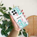 Blue Floral Customize Transparent Silicon Case For iQOO 15 5G