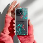 Blue Floral Customize Anti Yellow Case For iQOO 15R 5G