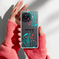 Blue Floral Customize Transparent Silicon Case For iQOO 15R 5G