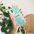 Blue Floral Customize Anti Yellow Case For Vivo V40e 5G
