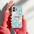 Blue Floral Customize Anti Yellow Case For Nothing Phone 2