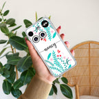 Blue Floral Customize Anti Yellow Case For Nothing Phone 3