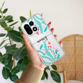Blue Floral Customize Anti Yellow Case For OnePlus 15 5G