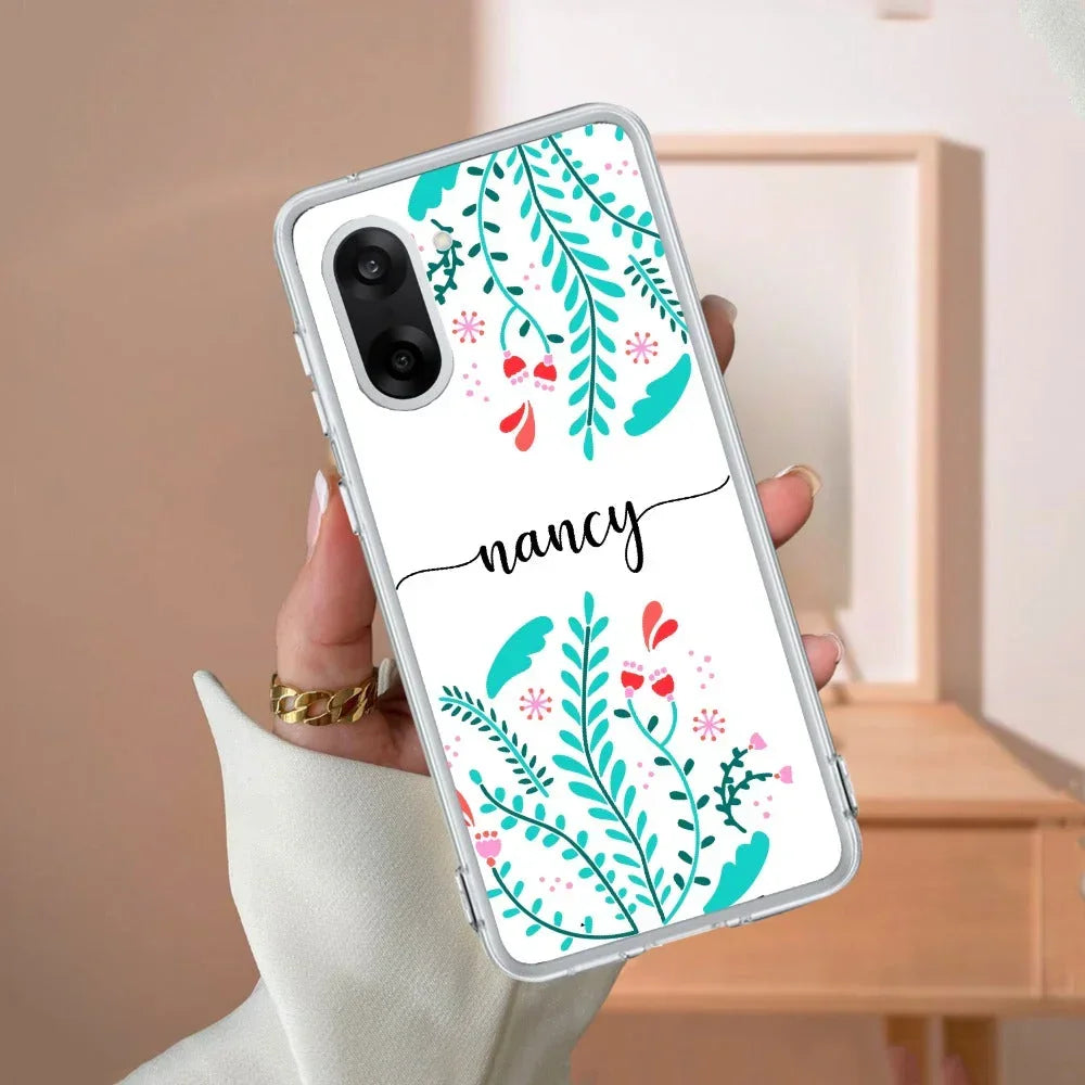 Blue Floral Customize Transparent Silicon Case For OnePlus - ShopOnCliQ