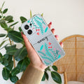 Blue Floral Customize Anti Yellow Case For Oppo F31 5G