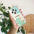 Blue Floral Customize Anti Yellow Case For Oppo F31 Pro 5G