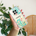 Blue Floral Customize Anti Yellow Case For Oppo F31 Pro Plus 5G