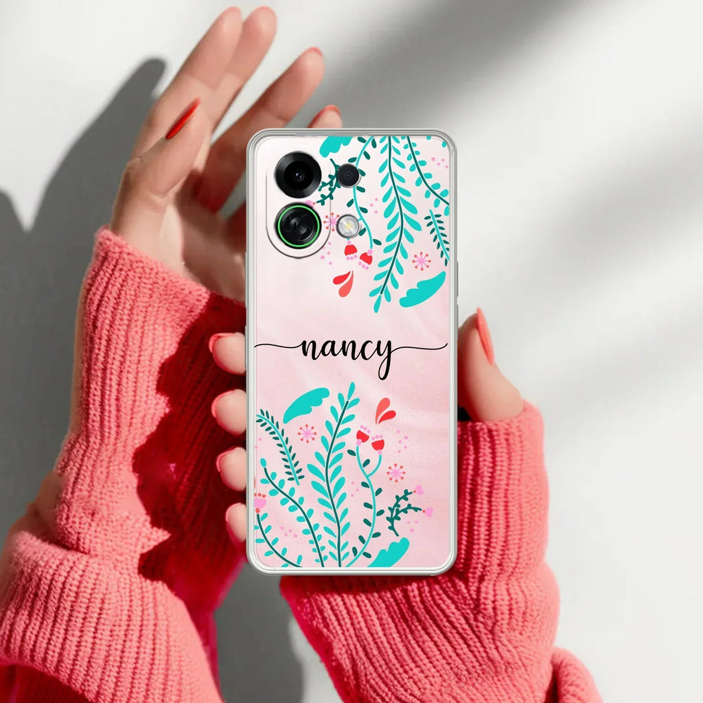 Pink Floral Anti Yellow Case For OPPO K13 Turbo Pro 5G