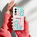 Blue Floral Customize Anti Yellow Case For Oppo K13x 5G