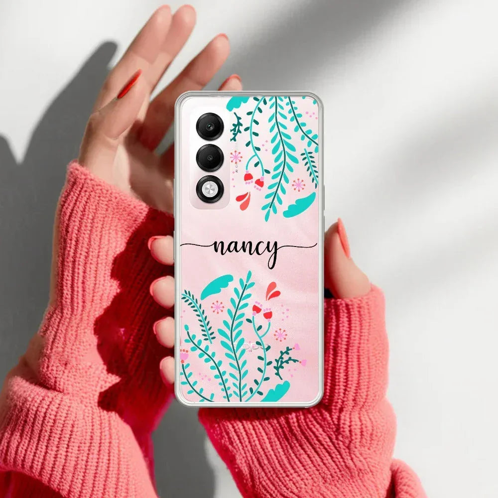 Blue Floral Customize Anti Yellow Case For Oppo K13x 5G