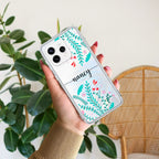 Blue Floral Customize Anti Yellow Case For Oppo Reno 15 5G
