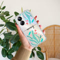 Blue Floral Customize Anti Yelllow Case For Realme 10 Pro Plus 5G