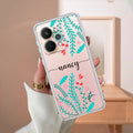 Blue Floral Customize Transparent Silicon Case For Realme 15 5G