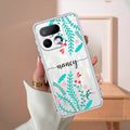 Blue Floral Customize Anti Yelllow Case For Realme 16 Pro 5G