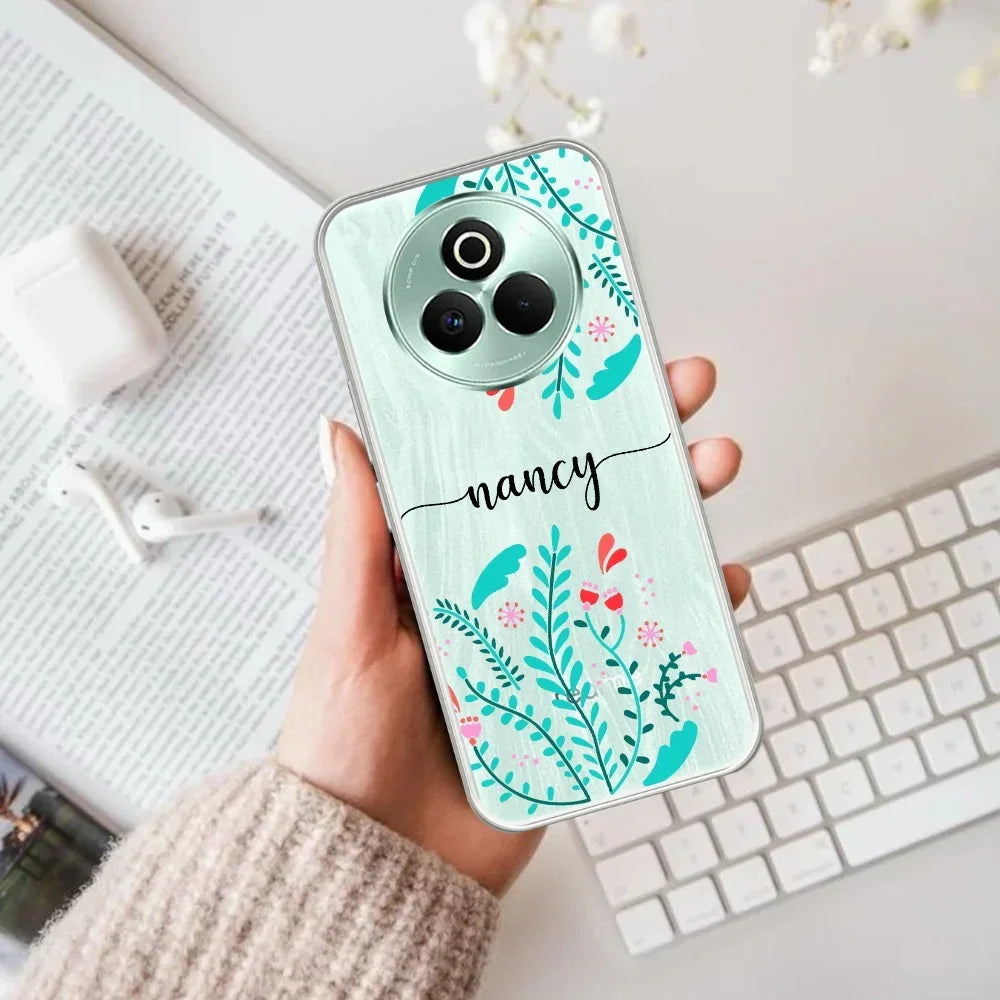Blue Floral Customize Anti Yelllow Case For Realme P3 Pro 5G