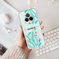 Blue Floral Customize Anti Yelllow Case For Realme P3 Pro 5G