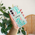 Blue Floral Customize Anti Yellow Case For Vivo Y31 5G