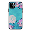 Blue Flower Glass Phone Cover for iPhone 11 Pro Max