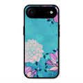 Blue Flower Glass Phone Cover for iPhone Air