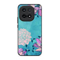 Blue Flower Glass Phone Cover for iQOO 15 5G