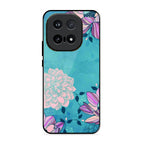Blue Flower Glass Phone Cover for iQOO 15 5G