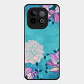 Blue Flower Glass Phone Cover for Iqoo Neo 10 5G