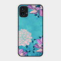 Blue Flower Glass Phone Cover for Nothing Phone 1