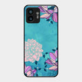 Blue Flower Glass Phone Cover for Nothing Phone 2