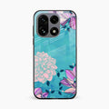 Blue Flower Glass Phone Cover for OnePlus 15 5G
