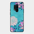Blue Flower Glass Phone Cover for Oneplus 8 Pro