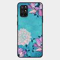 Blue Flower Glass Phone Cover for Oneplus 8T