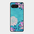 Blue Flower Glass Phone Cover for Oneplus Nord 4 5G