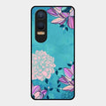 Blue Flower Glass Phone Cover for Oneplus Nord Ce 4 Lite 5G