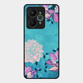 Blue Flower Glass Phone Cover for Realme 15 5G