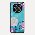 Blue Flower Glass Phone Cover for Redmi Note 15 5G